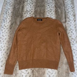 NAADAM Orange/Tan Cashmere Sweater